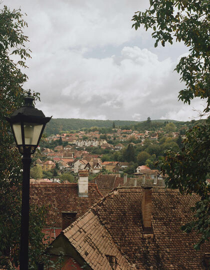 View across a Romanian town